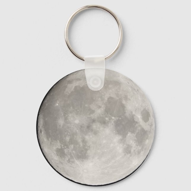 Porte-clés Grand Porte - clé gris de bouton de lune (Recto)