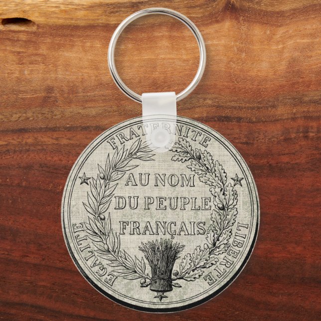 Porte-clés Grand Sceau vintage de France (Recto)