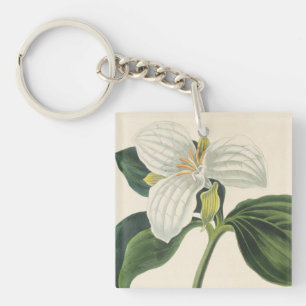 Porte-clés Grand Trillium fleuri