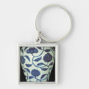 Porte-clés Grand vase bleu et blanc, période de Jaijing