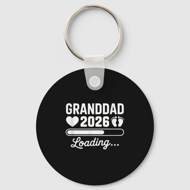 Porte-clés Granddad 2026 Loading New Baby Pregnancy Reveal  (Recto)