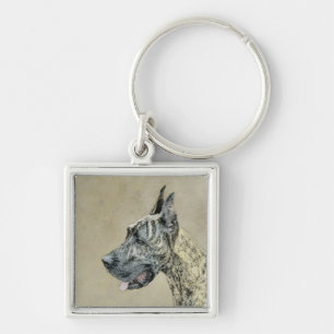 Porte-clés Grande Danse (Brindle) Peinture - Art Chien origin