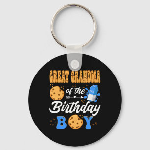 Porte-clés Grande grand-mère de l'anniversaire petit lait coo