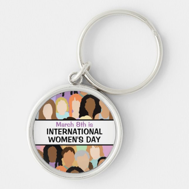 Porte-clés Grande Journée internationale de la femme - 8 mars (Devant)
