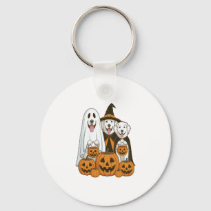 Porte-clés Grande Pyrénées Chien Ghost Sorcière Halloween jum
