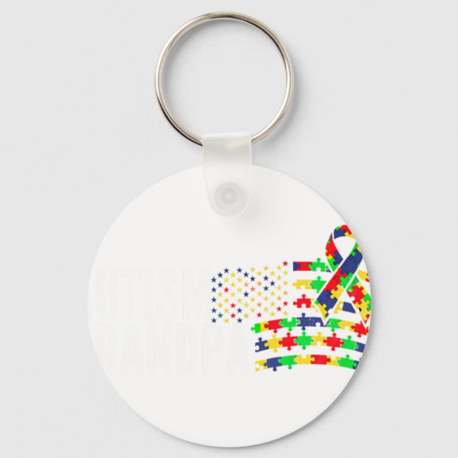 Porte-clés Grande Sensibilisation à l'autisme (Recto)