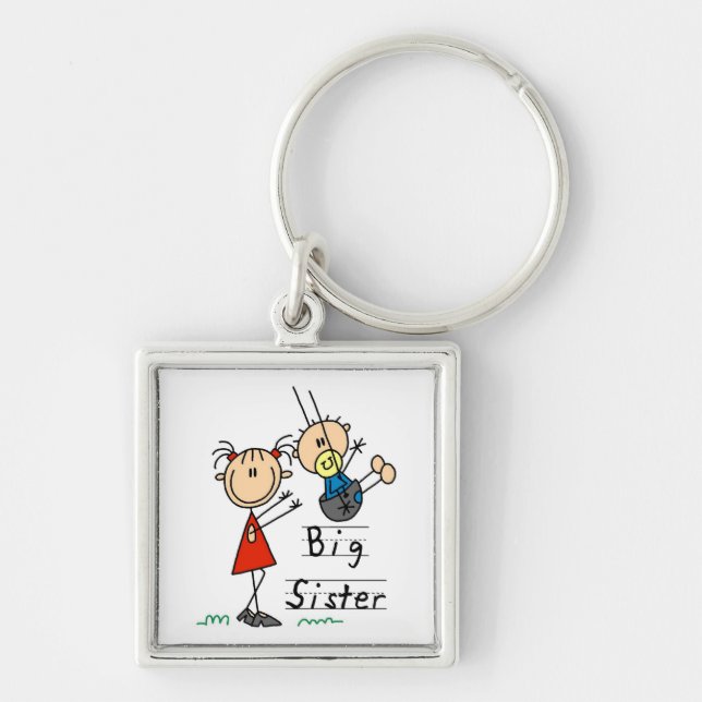 Porte-clés Grande Soeur avec petits cadeaux Frère (Devant)