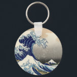 Porte-clés Grande vague au large de Kanagawa<br><div class="desc">Par Katsushika Hokusai</div>