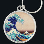 Porte-clés Grande vague au large de Kanagawa japonais Vintage<br><div class="desc">Katsushika Hokusai The Great Wave Off Kanagawa (1830) The Great Wave off Kanagawa, également connu sous le nom de The Great Wave ou simplement The Wave, est une version en ukiyo-e de l'artiste japonais Hokusai, publiée entre 1830 et 1833 à la fin de la période Edo comme première impression dans...</div>