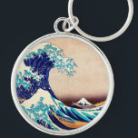Porte-clés Grande vague au large de Kanagawa japonais Vintage<br><div class="desc">Katsushika Hokusai The Great Wave Off Kanagawa (1830) The Great Wave off Kanagawa, également connu sous le nom de The Great Wave ou simplement The Wave, est une version en ukiyo-e de l'artiste japonais Hokusai, publiée entre 1830 et 1833 à la fin de la période Edo comme première impression dans...</div>