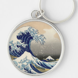 Porte-clés Grande vague Kanagawa peinture japonaise