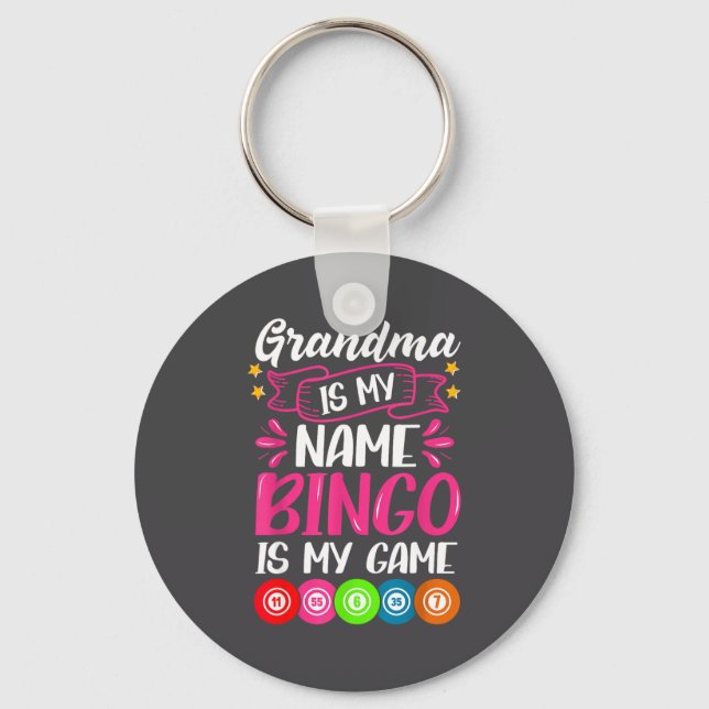 Porte-clés Grandma Bingo Player Funny Bingo Quote Design  (Recto)