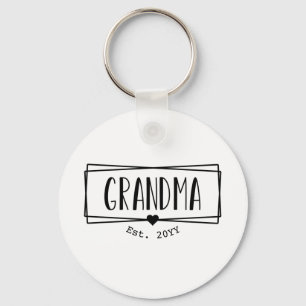 Porte-clés Grandma Est Grandma Nouvelle grand-mère Gigi cadea