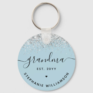 Porte-clés Grandma Est Parties scintillant Confetti Cadeaux G