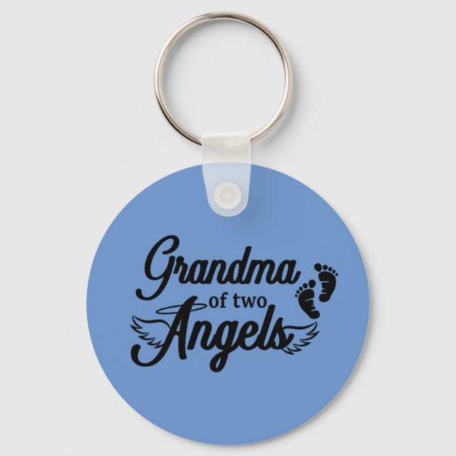 Porte-clés Grandma of Two Angels Keychain (Recto)