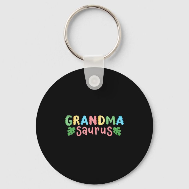 Porte-clés Grandma Saurus Enfants Dinosaur Anniversaire Famil (Recto)