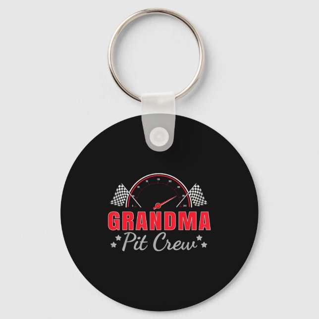 Porte-clés Grandma T Crew Race Car Driver Birthday Party Raci (Recto)