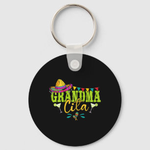 Porte-clés Grandmacita Grandma Mexicaine Sombrero Margarita C