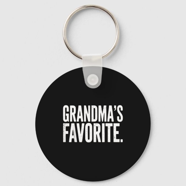 Porte-clés Grandma's Favorite Funny Grandparent Granhild Vint (Recto)