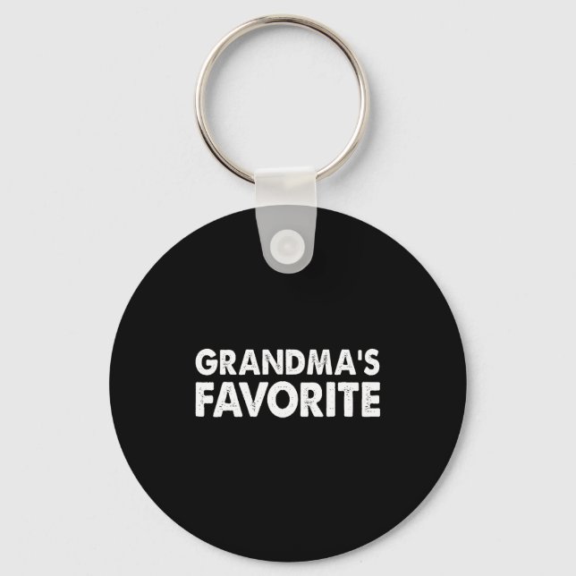 Porte-clés Grandma's Favorite Funny Grandparent Granhild Vint (Recto)
