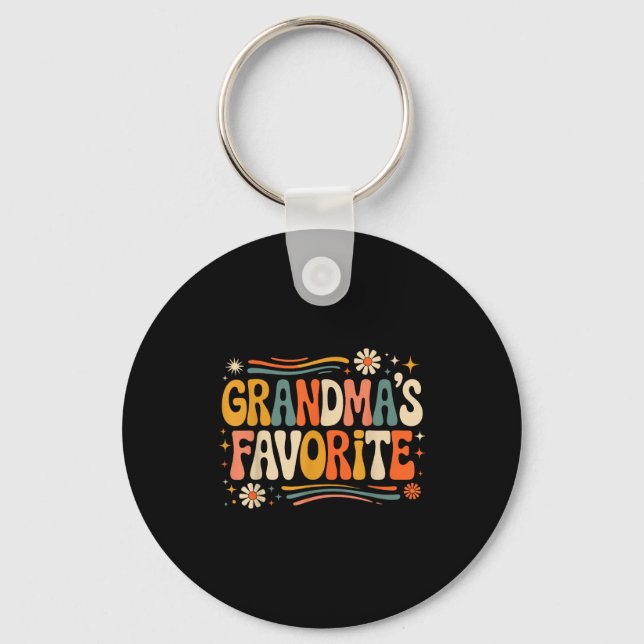 Porte-clés Grandmas Favorite Funny Grandparent Granhild Vinta (Recto)