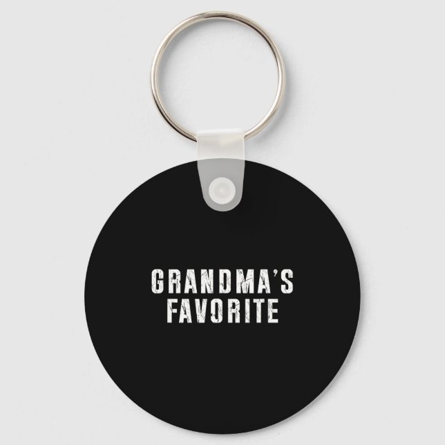 Porte-clés Grandma's Favorite Grandparent Granhild Funny Fami (Recto)