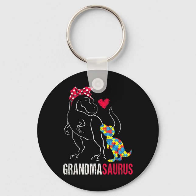 Porte-clés Grandmasaurus T rex Dinosaur Vêtements Cadeaux. Dr (Recto)
