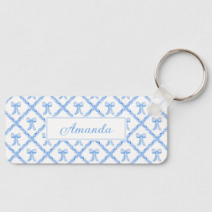 Porte-clés Grandmillennial Customizable Bow Trellis Keychain