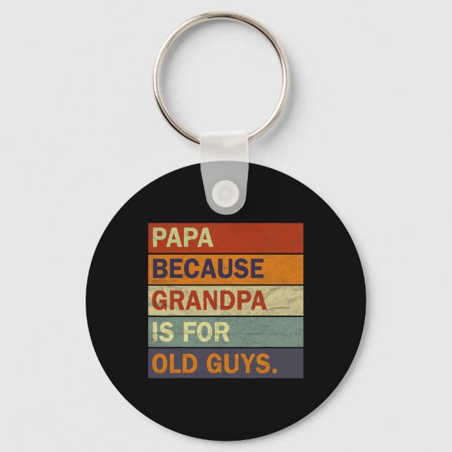 Porte-clés Grandpa Art Pour Hommes Grand-Père Papa Père Paren (Recto)