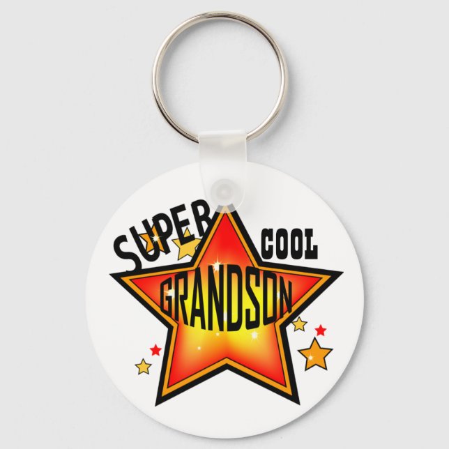 Porte-clés Grandson Super Cool Star Funny Keychain (Recto)