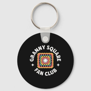 Porte-clés Granny Carré Fan Club Crochet T Shirt Artisanat Am