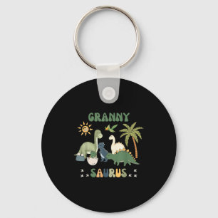 Porte-clés Grannysaurus T Rex Dinosaure Mémé Saurus Famille M