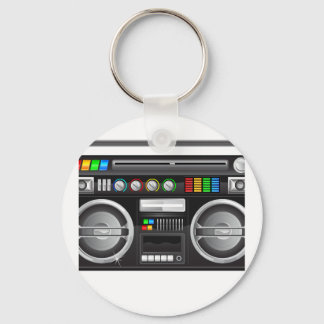 Porte-clés graphique blaster du ghetto de boombox rétro