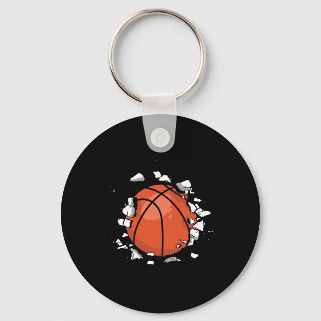 Porte-clés Graphique de basket-ball (Recto)