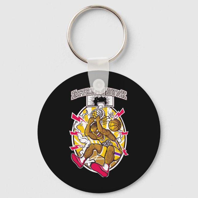 Porte-clés Graphique de basket-ball (Recto)