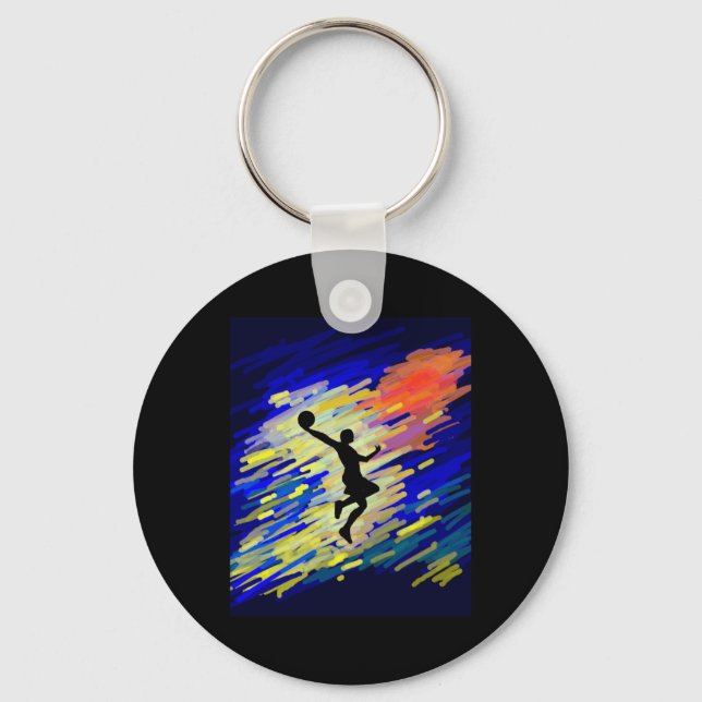 Porte-clés Graphique de basket-ball (Recto)