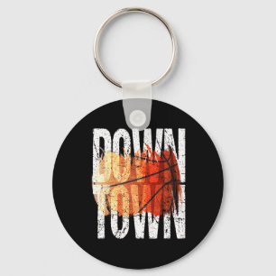 Porte-clés Graphique de basket-ball à 3 points - Centre-ville