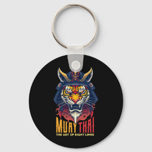 Porte-clés Graphique de boxe thaïlandaise de Muay Thai Samura