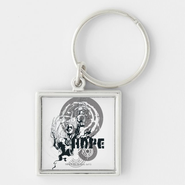 Porte-clés Graphique de lanterne bleue 4 (Devant)