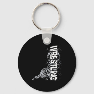 Porte-clés Graphique de lutte Lutteur fort pour hommes femmes