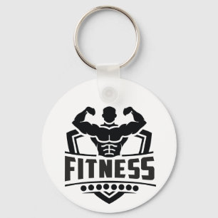 Porte-clés Graphique de motivation fitness Vie forte et act