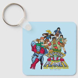 Porte-clés Graphique du logo Captain Planet & Planeteers Grou