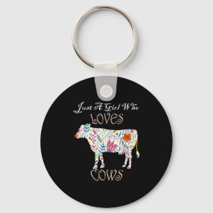 Porte-clés Graphique Fleur De Vache Drôle & Citer Juste U