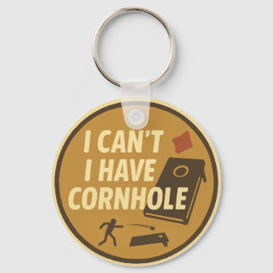 Porte-clés Graphique pour les amateurs de jeu de cornhole drô