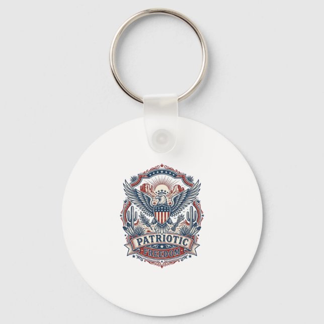 Porte-clés Graphique vectoriel de fierté du désert du Sud-Oue (Recto)
