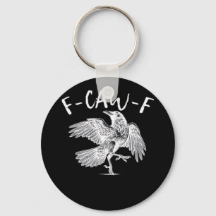 Porte-clés Graphique vintage F-Caw-F Raven