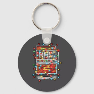 Porte-clés Graphiques de Noël de machine à sous drôles pour a