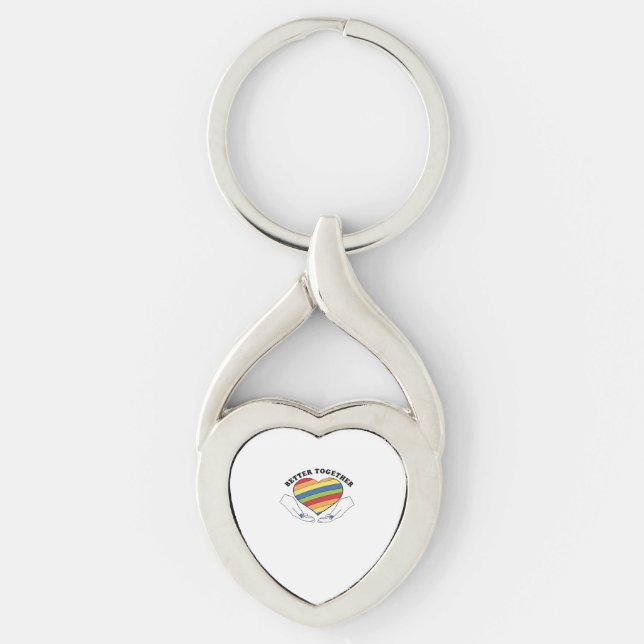 Porte-clés Graphiques de style créatif Better Together  (Devant)