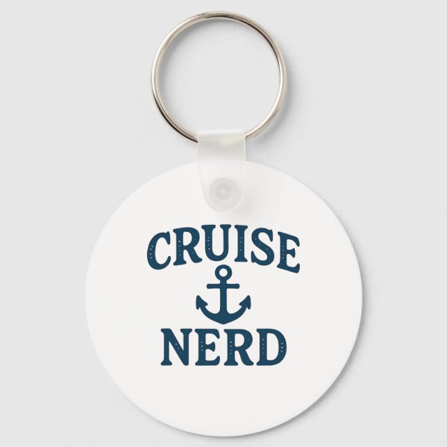 Porte-clés Graphisme ancre de croisière Nerd en détresse Desi (Recto)