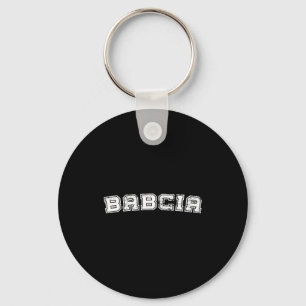 Porte-clés Graphisme classique de style universitaire babcia